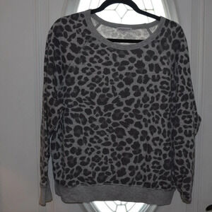 Grayson/Threads Women's Casual Crewneck Spotted Sweatshirt M